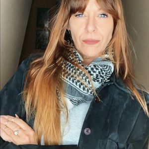 Black and White Scarf Wrap